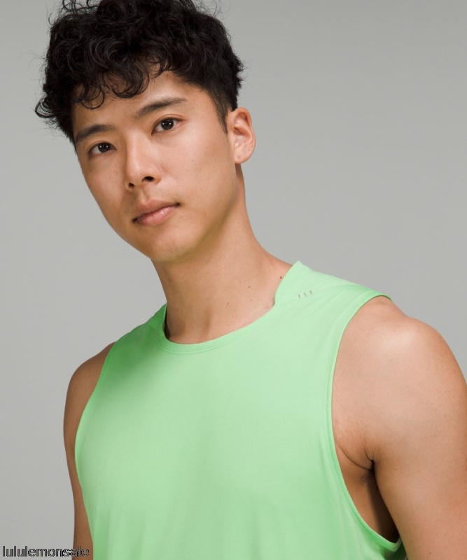 Lululemon Deutschland DELULU995 | Scream Green Light Leichter Trailrunning-Tank